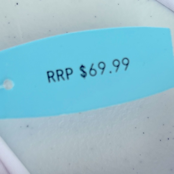 Cupshe Size Large White Tie Front One Piece Women’s Swimsuit New with tag - Picture 4 of 8